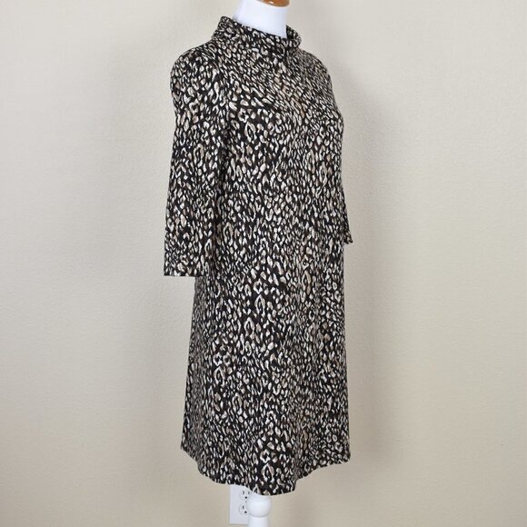 J.McLaughlin Sheila Sweater Dress Leopard - Picture 6 of 7